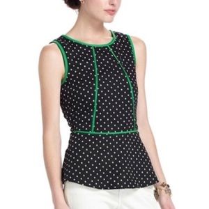 💕Anthropologie Black/White Peplum💕